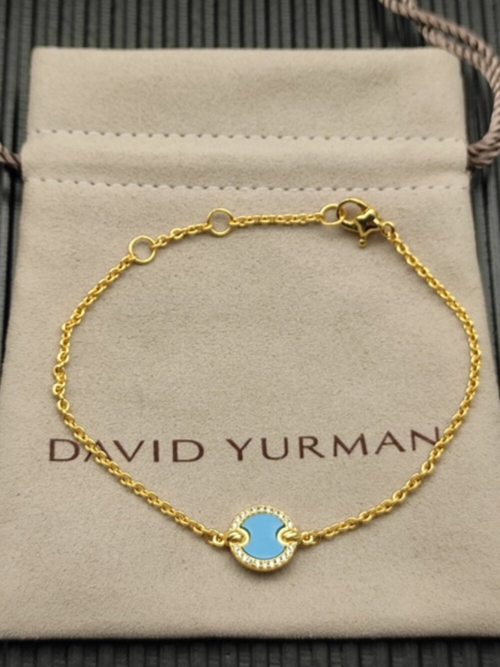 David Yurman Gold Chain Bracelet